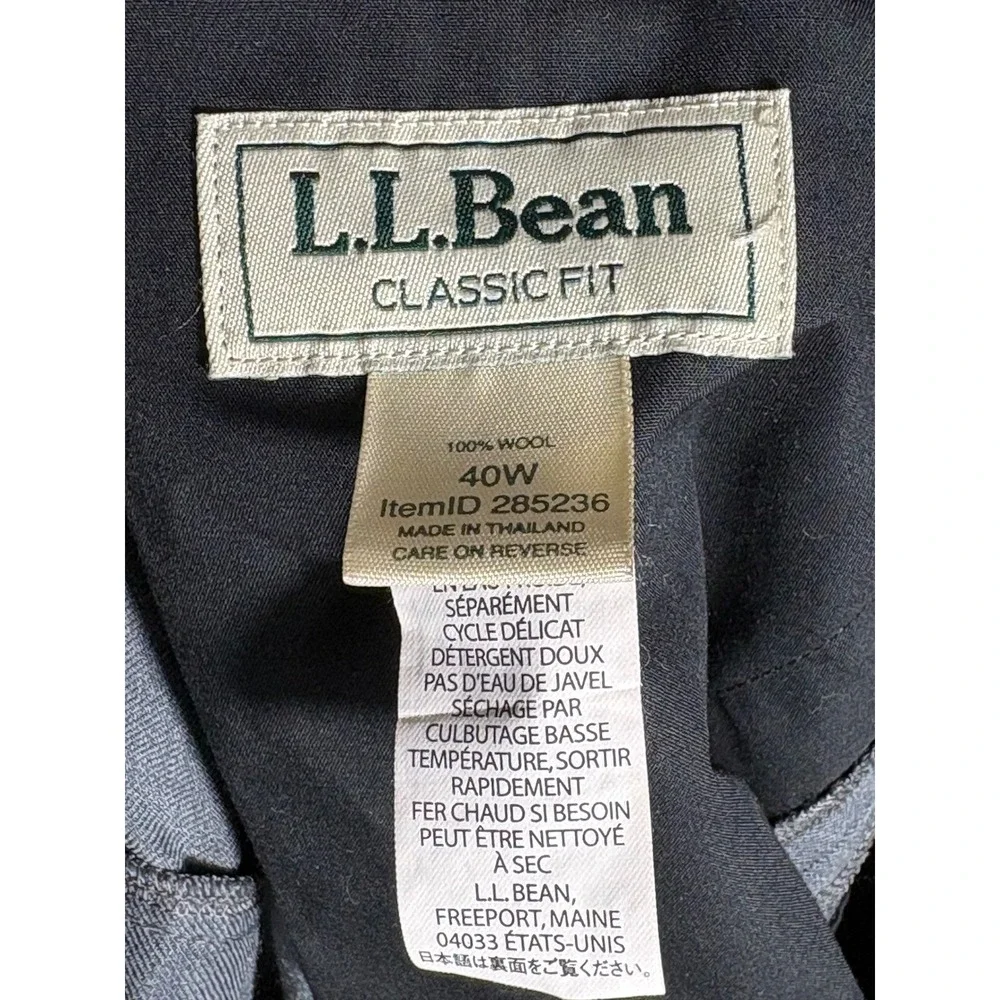 L.L. Bean leg doubled